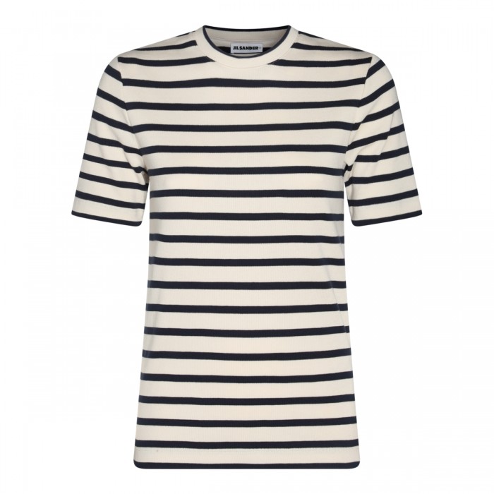 DARK BLUE AND WHITE COTTON...