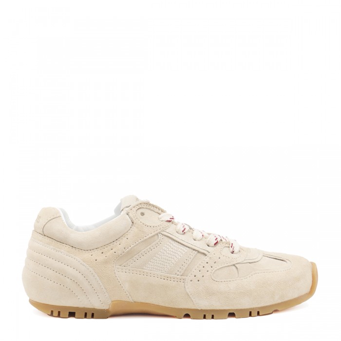 BEIGE LEATHER TB 56 SNEAKERS