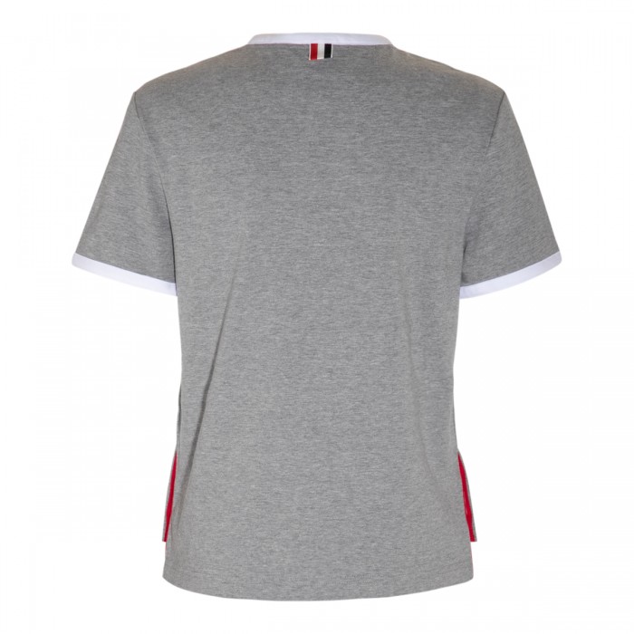 LIGHT GREY COTTON T-SHIRT 2