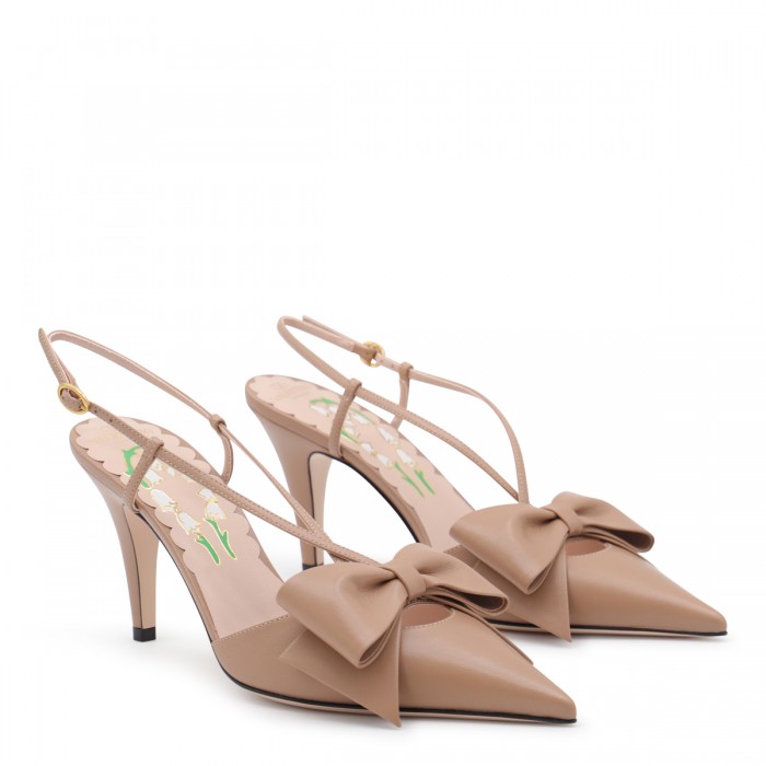 PINK LEATHER PUMPS 2