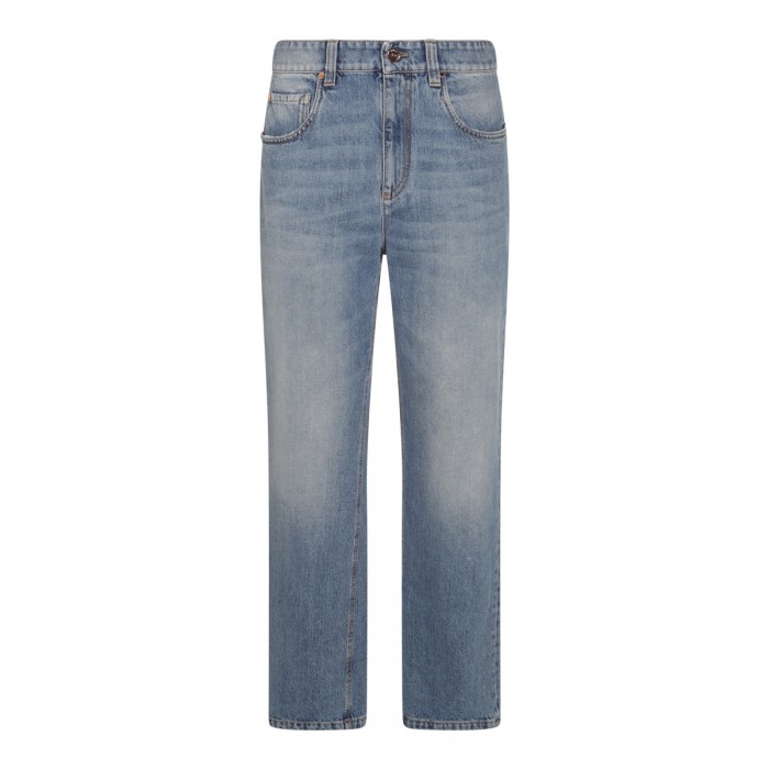 BLUE COTTON DENIM JEANS