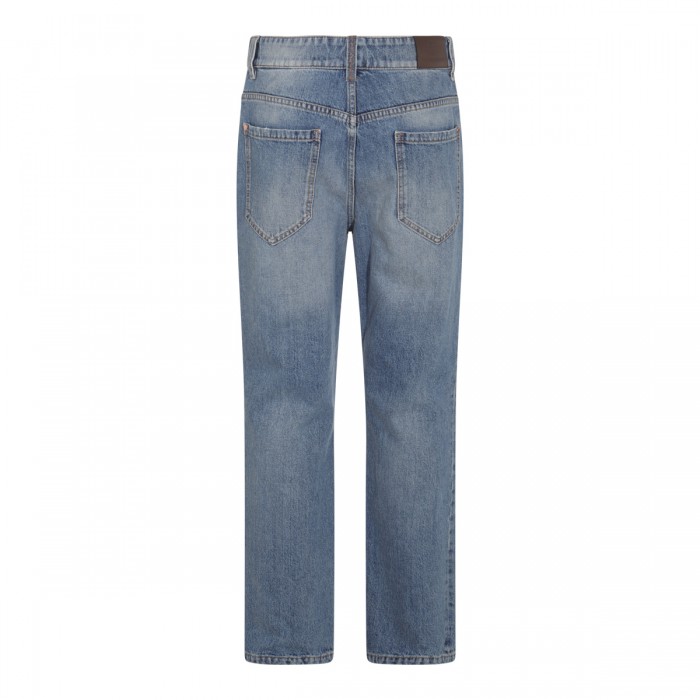 BLUE COTTON DENIM JEANS 2