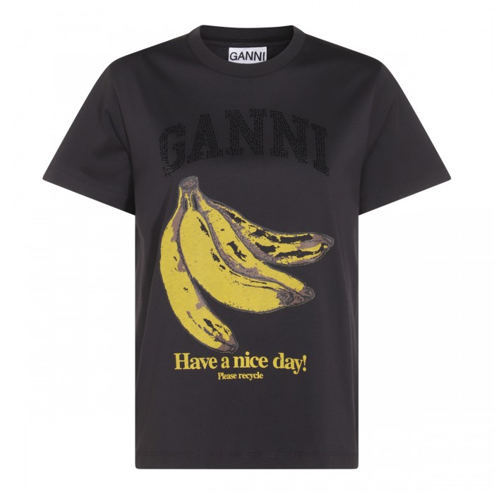DARK GREY COTTON T-SHIRT