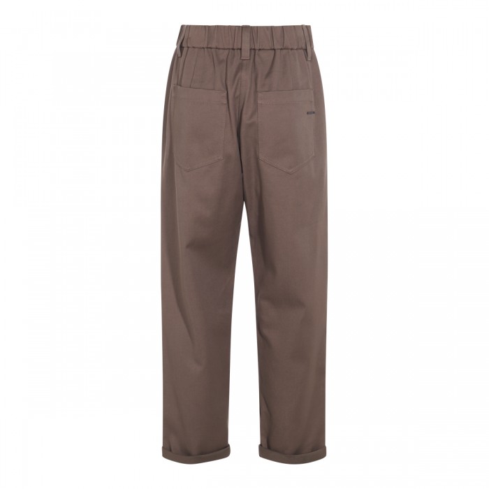 BROWN COTTON PANTS 2