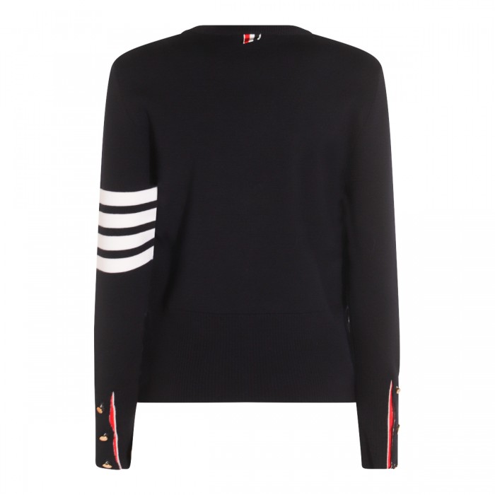 DARK BLUE WOOL KNITWEAR 2