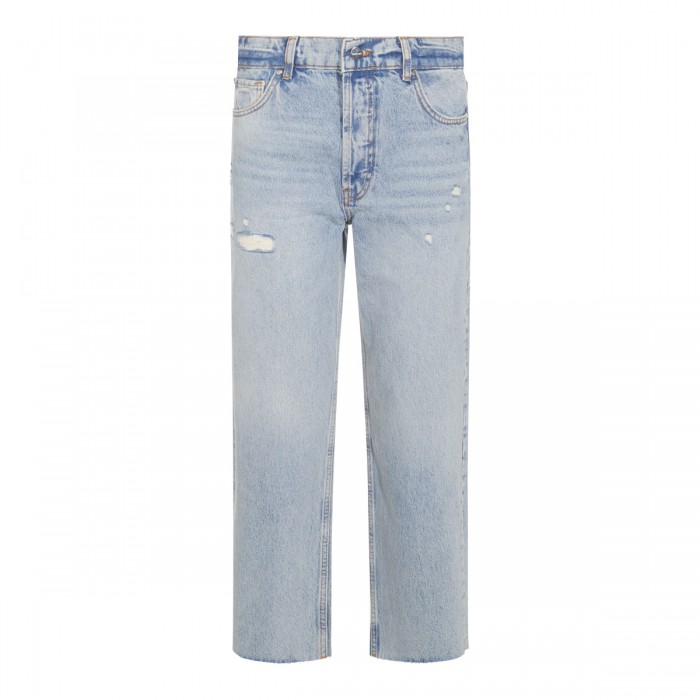LIGHT BLUE COTTON JEANS