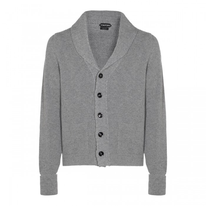 GREY WOOL KNITWEAR