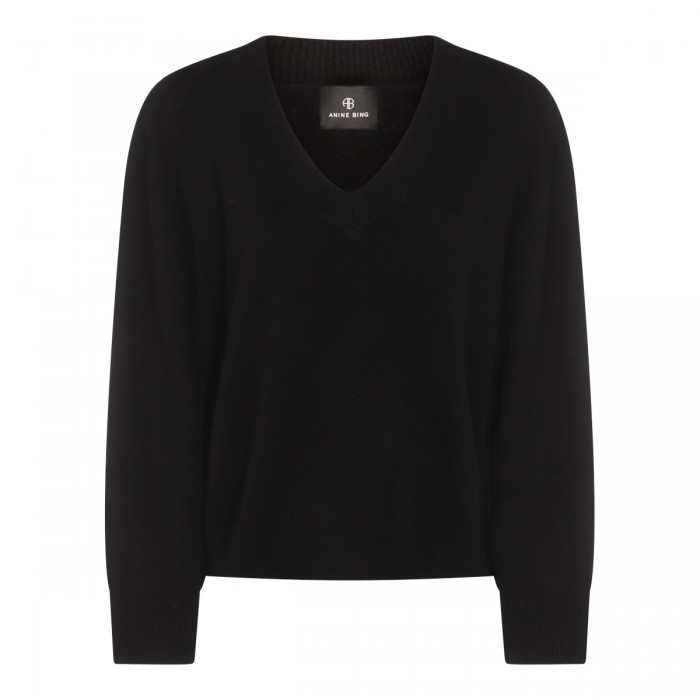 BLACK CASHMERE KNITWEAR