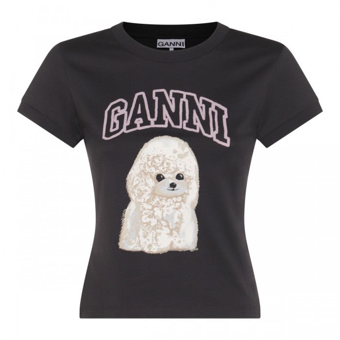 DARK GREY COTTON T-SHIRT