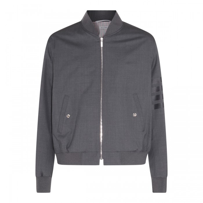 DARK GREY WOOL KNITWEAR