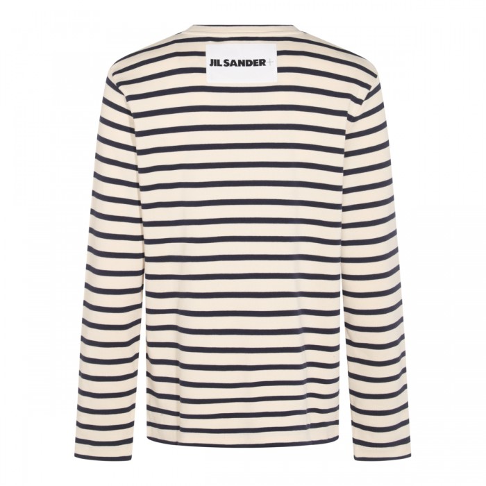 WHITE AND BLUE COTTON KNITWEAR 2