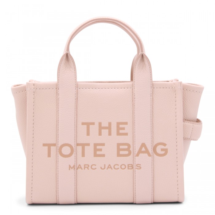 LIGHT PINK LEATHER TOTE BAG