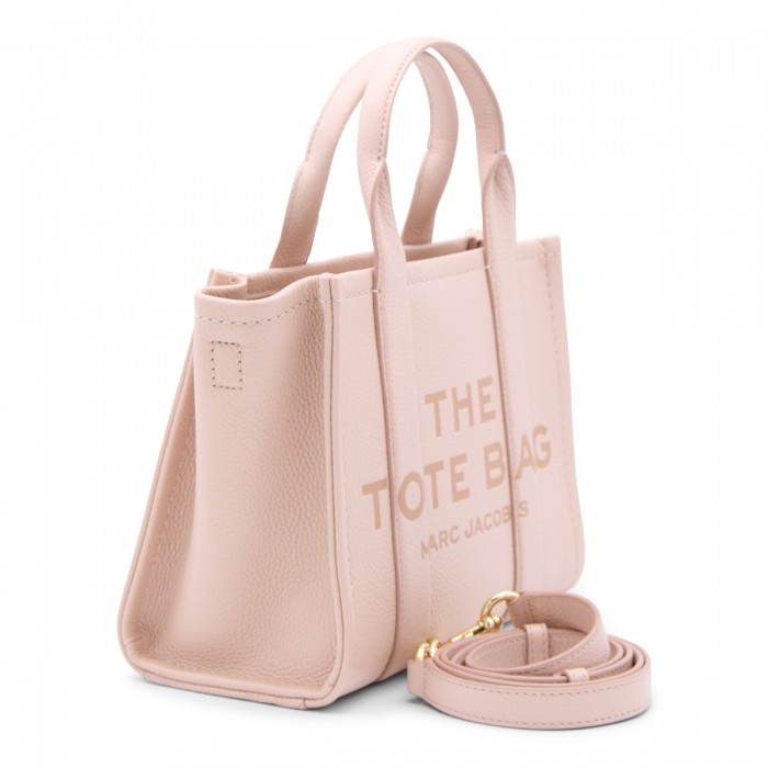 LIGHT PINK LEATHER TOTE BAG 2