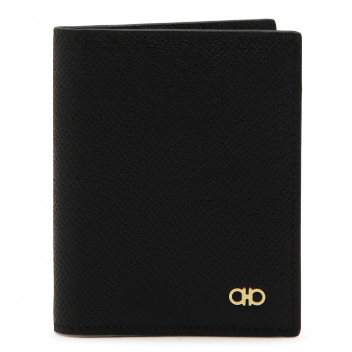BLACK LEATHER CARD HOLDER