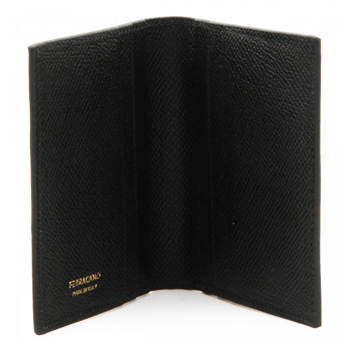 BLACK LEATHER CARD HOLDER 2