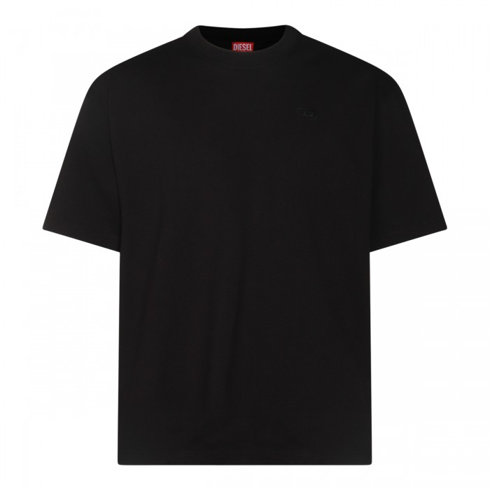 BLACK COTTON T-SHIRT