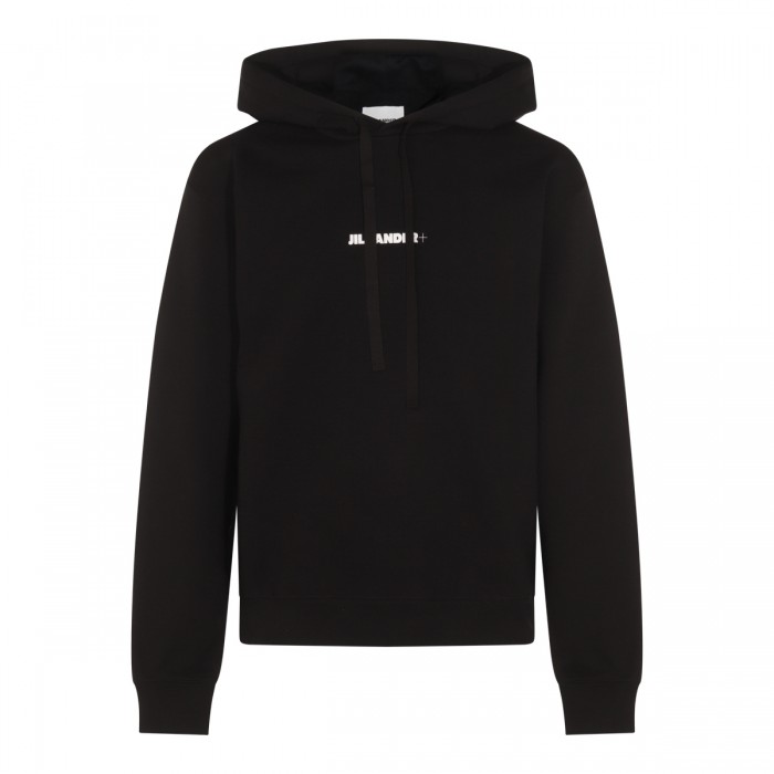 BLACK COTTON SWEATSHIRT