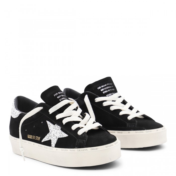 BLACK LEATHER HI STAR SNEAKERS 2