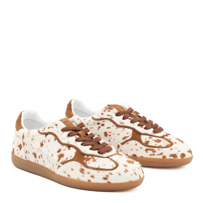 WHITE AND BROWN LEATHER TB... 2