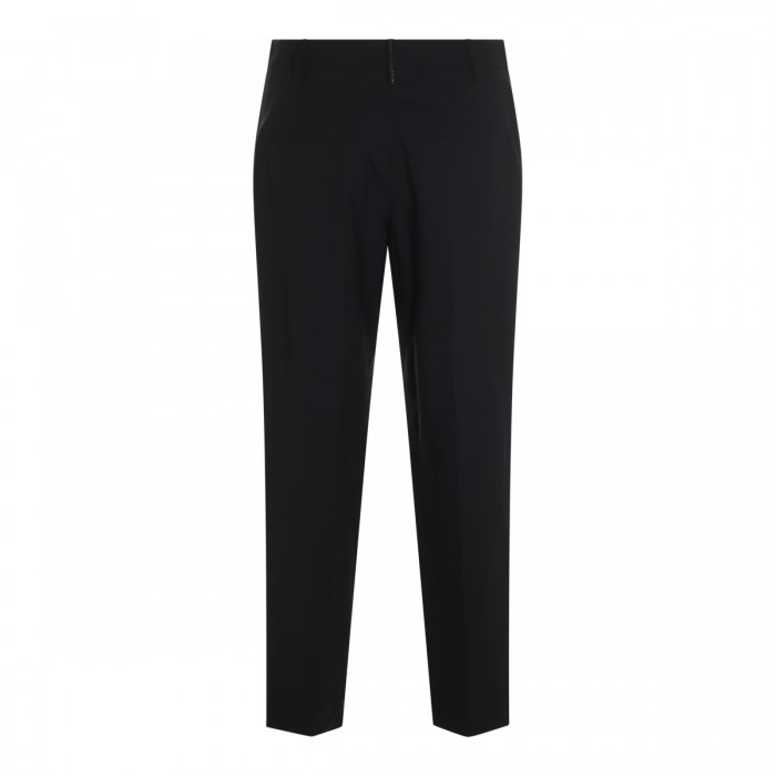 DARK BLUE WOOL PANTS 2