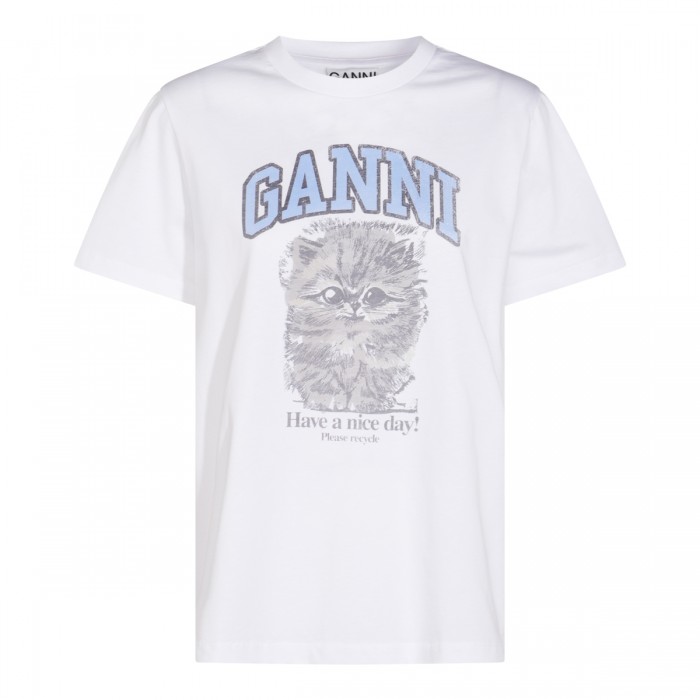 WHITE COTTON T-SHIRT