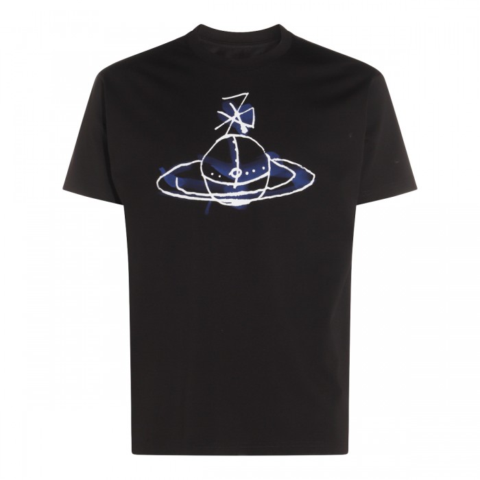 BLACK COTTON T-SHIRT