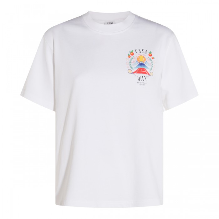 WHITE COTTON T-SHIRT