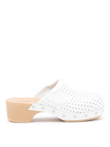 【関税&送料込み】Balenciaga White Leather Scholl Sandals WHITE LEATHER SCHOLL SANDALS