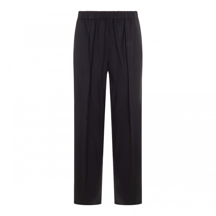 DARK BLUE WOOL PANTS