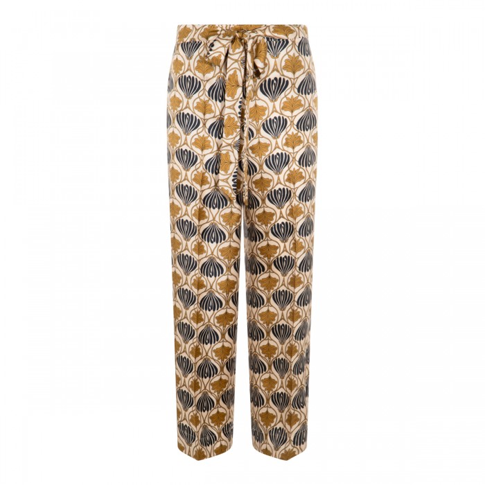 MULTICOLOR SILK PANTS
