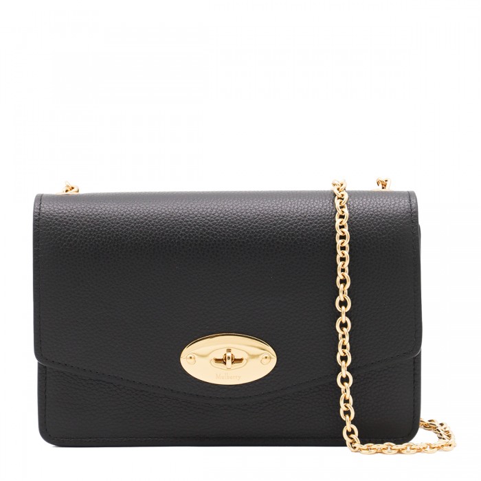BLACK LEATHER SMALL DARLEY...