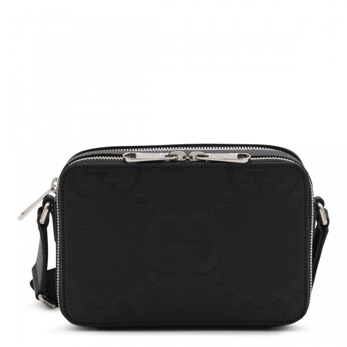 BLACK LEATHER JUMBO GG MINI...