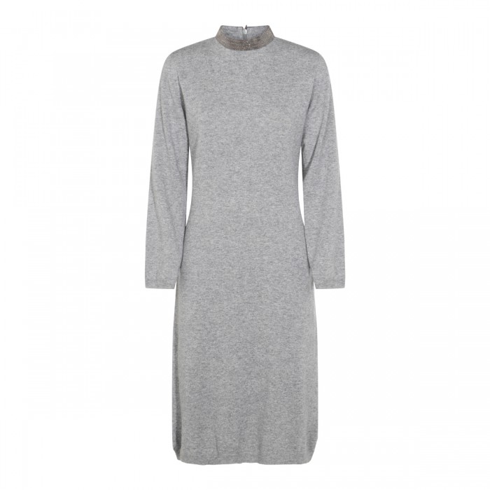 GREY WOOL DRESS