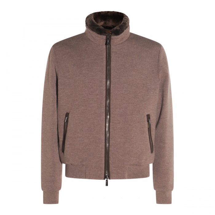 BROWN WOOL BELLATI CASUAL...