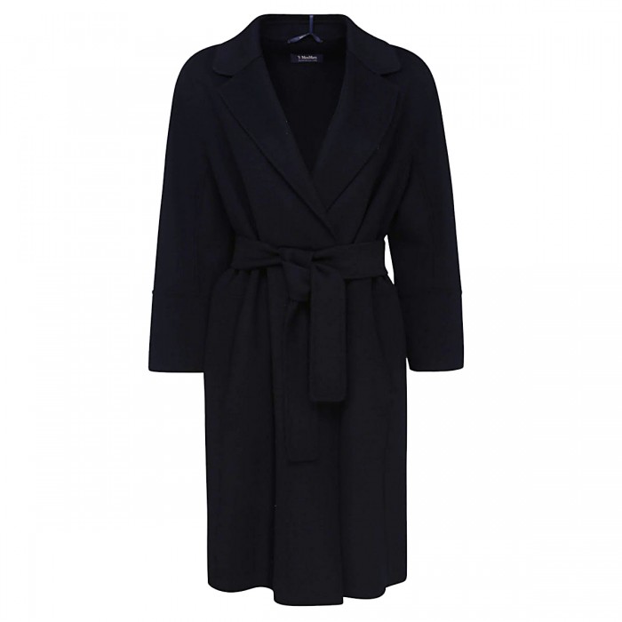 DARK BLUE WOOL ARONA COAT