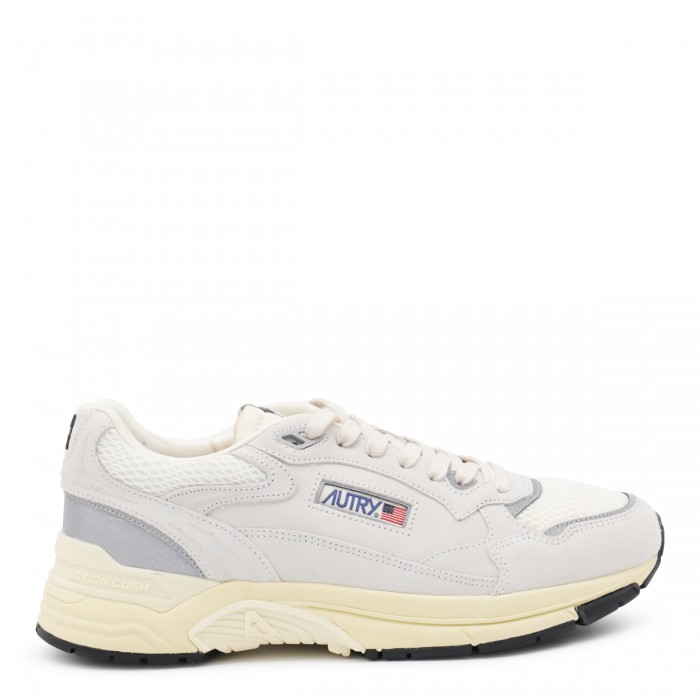 WHITE AND SILVER LEATHER...