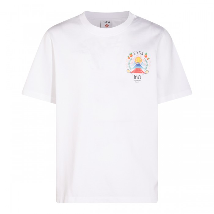 WHITE COTTON T-SHIRT