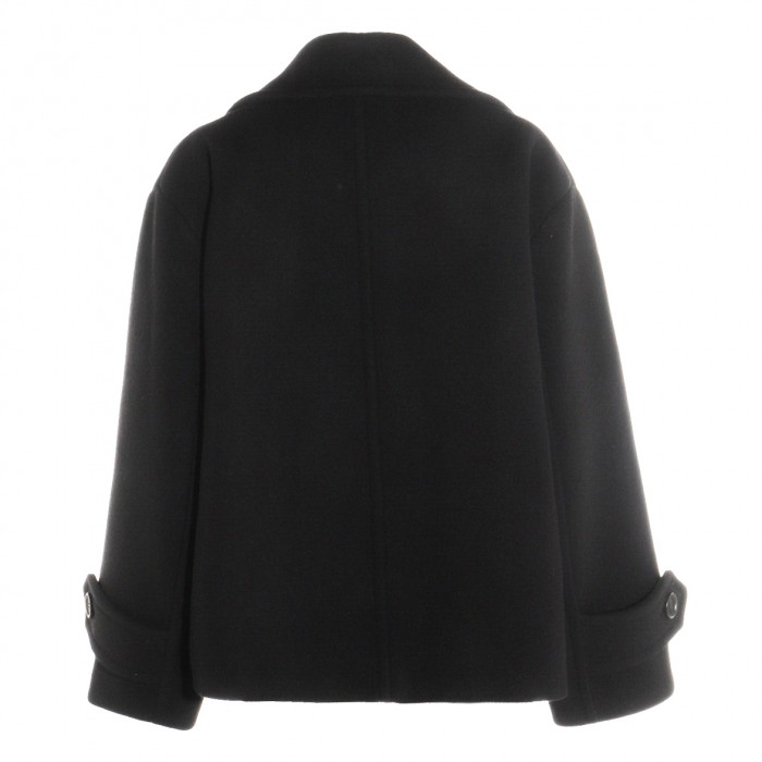 BLACK WOOL COAT 2