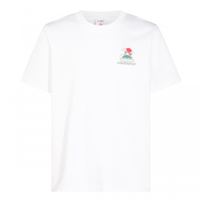 WHITE COTTON T-SHIRT