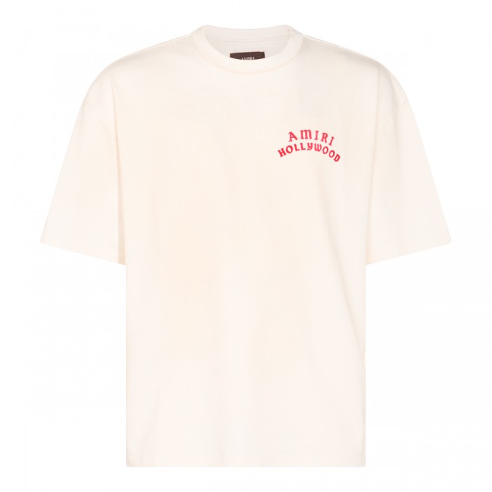 WHITE COTTON T-SHIRT