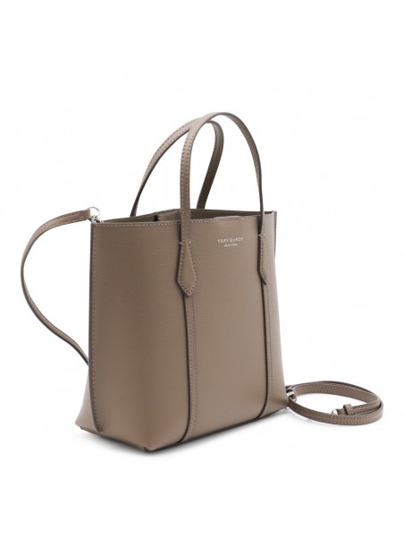 BROWN LEATHER PERRY TOTE BAG