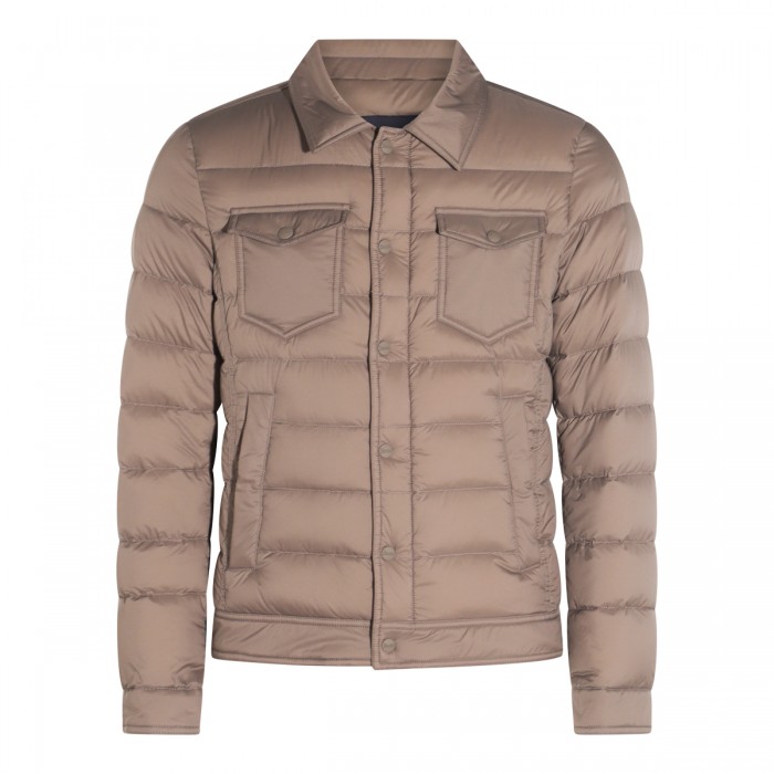 LIGHT BEIGE DOWN JACKET