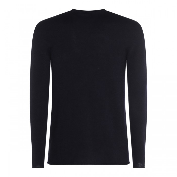 NAVY BLUE WOOL KNITWEAR 2