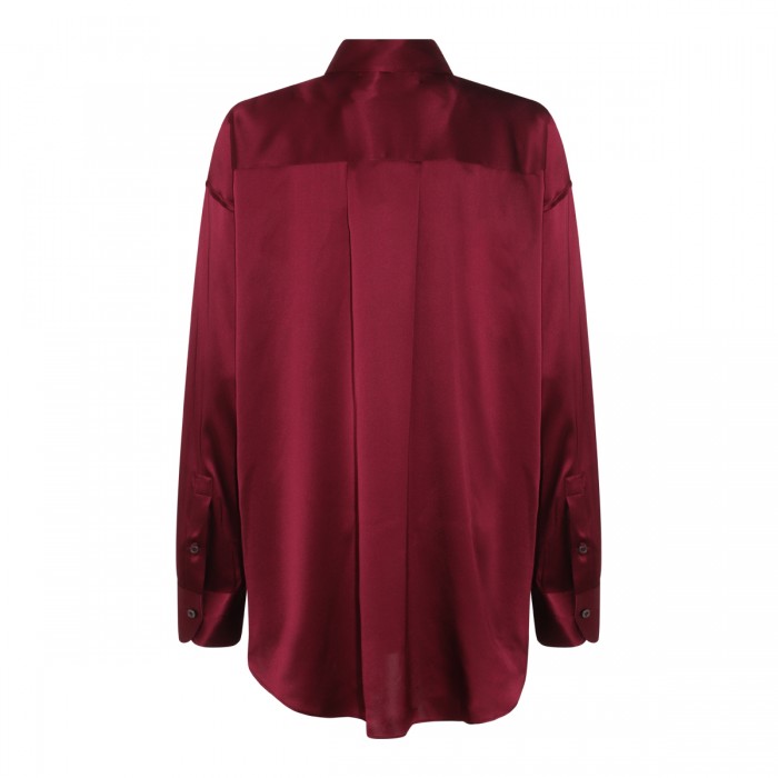 DARK PURPLE SILK FIT SHIRT 2