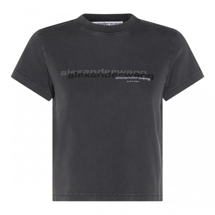 BLACK COTTON T-SHIRT