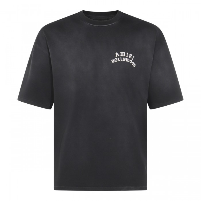 BLACK COTTON T-SHIRT