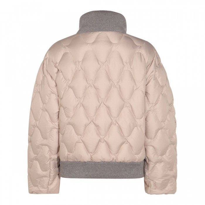 BEIGE AND GREY DOWN JACKET 2