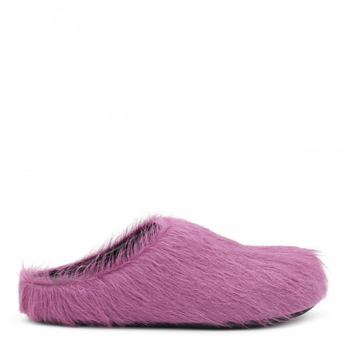 VIOLET LEATHER SANDALS