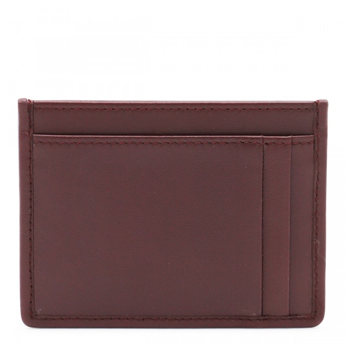 BORDEAUX LEATHER CARD HOLDER 2