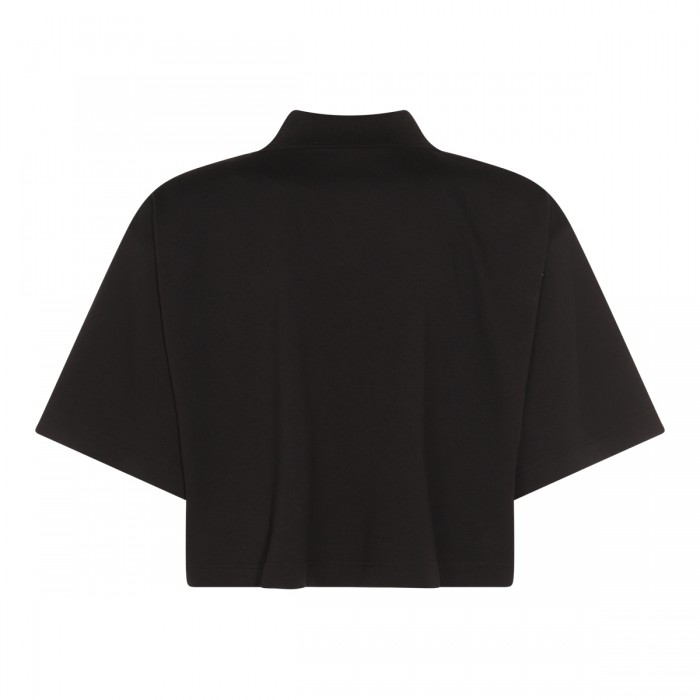 BLACK COTTON POLO SHIRT 2